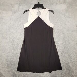 Lauren Ralph Lauren Dress Womens 6 Black White Sleeveless‎ A-Line